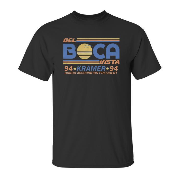 Top Selling - Black Seinfeld Del Boca Vista Kramer T-Shirts - Mens T-Shirt Unisex T-Shirt