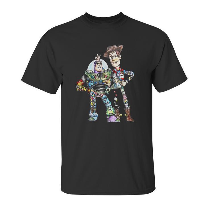 Toy Story Character Buzz Lightyear And Woody Unisex T-Shirt