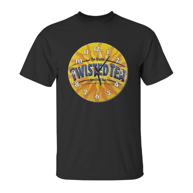 Twisted Tea Funny Clock Unisex T-Shirt