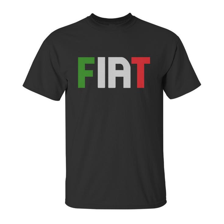 Uomo Fiat Stampa Verde Bianco Rosso Altri Colori C T-Shirt Unisex T-Shirt