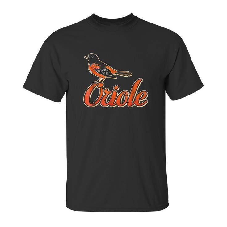 Vintage Oriole Bird Amazing Bird Gift Unisex T-Shirt