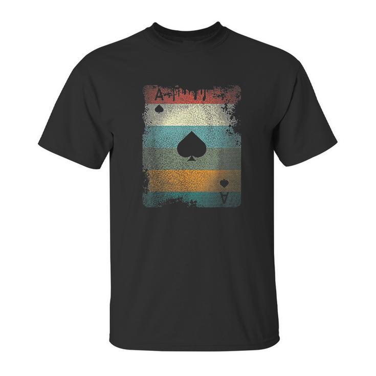 Vintage Poker Ace Of Spades Unisex T-Shirt