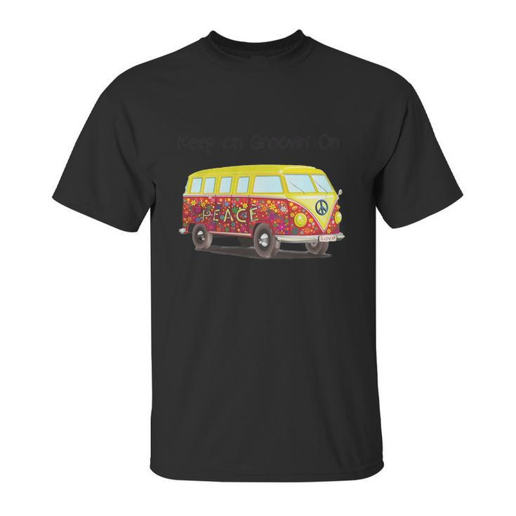 Volkswagen Peace Bus Keep On Groovin On Unisex T-Shirt