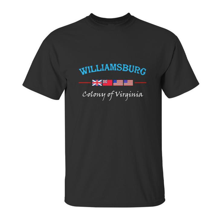 Williamsburg Virginia Colony Shirt Unisex T-Shirt