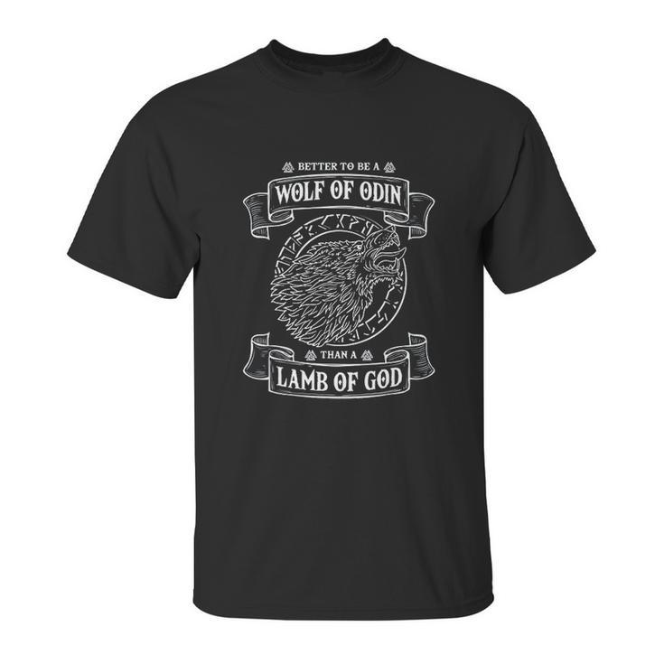 Wolf Of Odin  Norse Viking Mythology Vegvisir Unisex T-Shirt