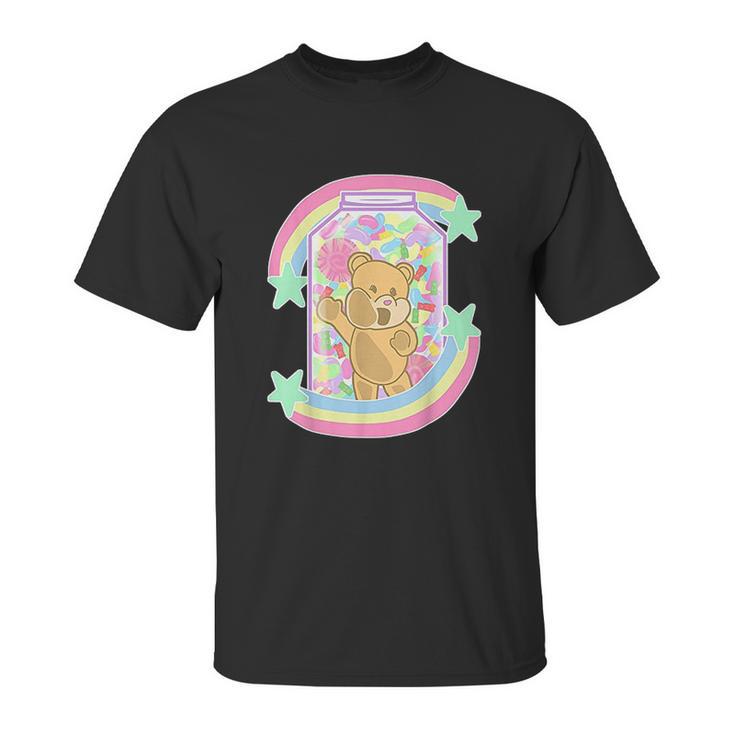 Yume Kawaii Clothing Bear In Candy Jar Pastel Goth Unisex T-Shirt