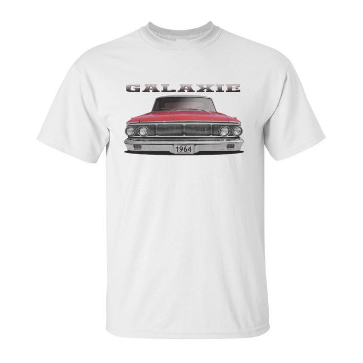 1964 Ford Galaxie Red Two Sided Unisex T-Shirt