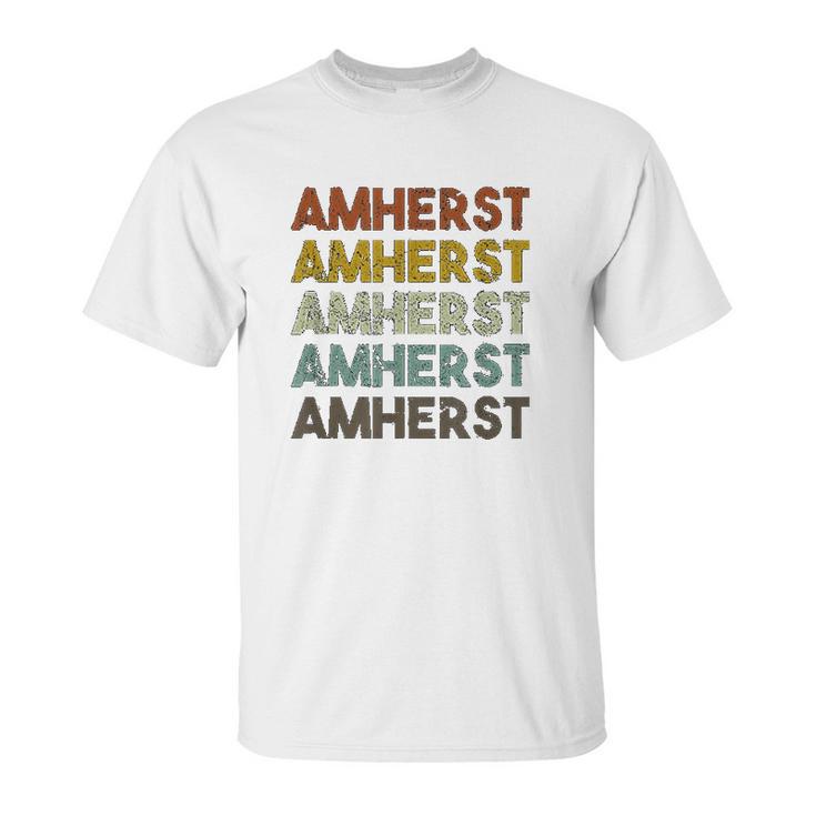 Amherst Massachusetts Retro Vintage Unisex T-Shirt