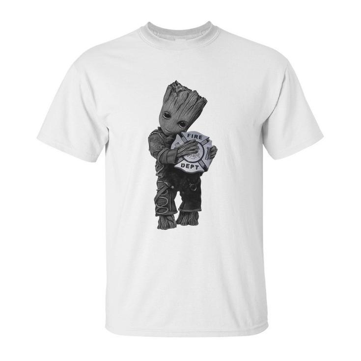 Baby Groot Hug Fire Dept Shirt Shirt Tee Unisex T-Shirt