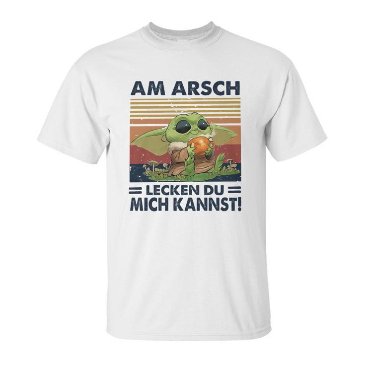 Baby Yoda Am Arsch Lecken Du Mich Kannst Vintage Shirt Mf Unisex T-Shirt