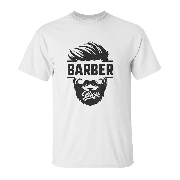 Barber Shop Apron Combo Blade Case Station Hair Set Unisex T-Shirt