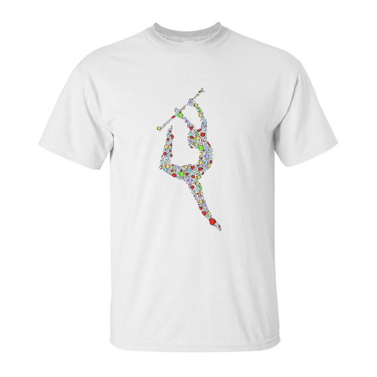 Baton Twirling Girl Silhouette Gift Twirler Gifts Unisex T-Shirt