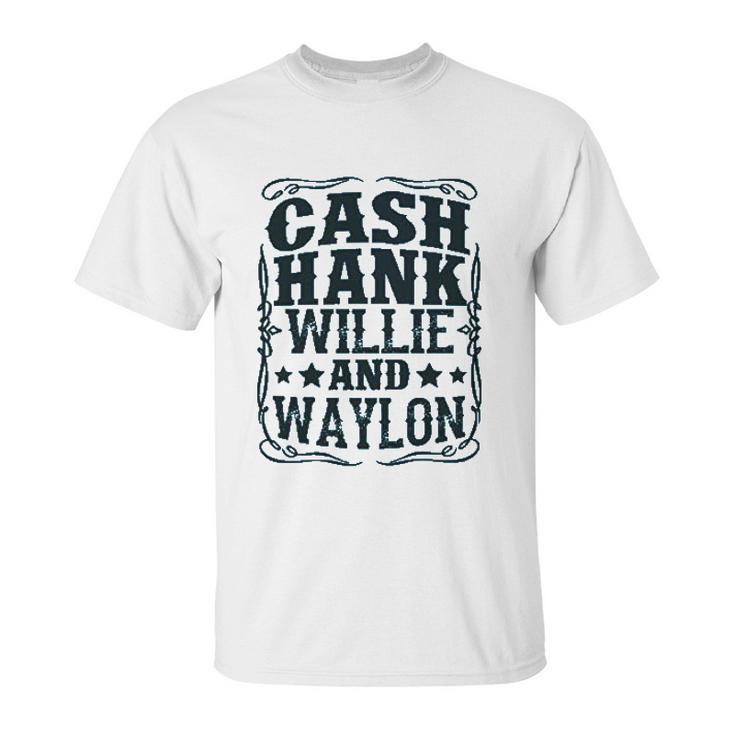 Cash Hank Willie And Waylon Country Girl Unisex T-Shirt