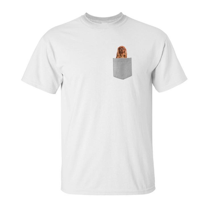 Cavalier King Charles Brown Dog In Your Pocke Unisex T-Shirt