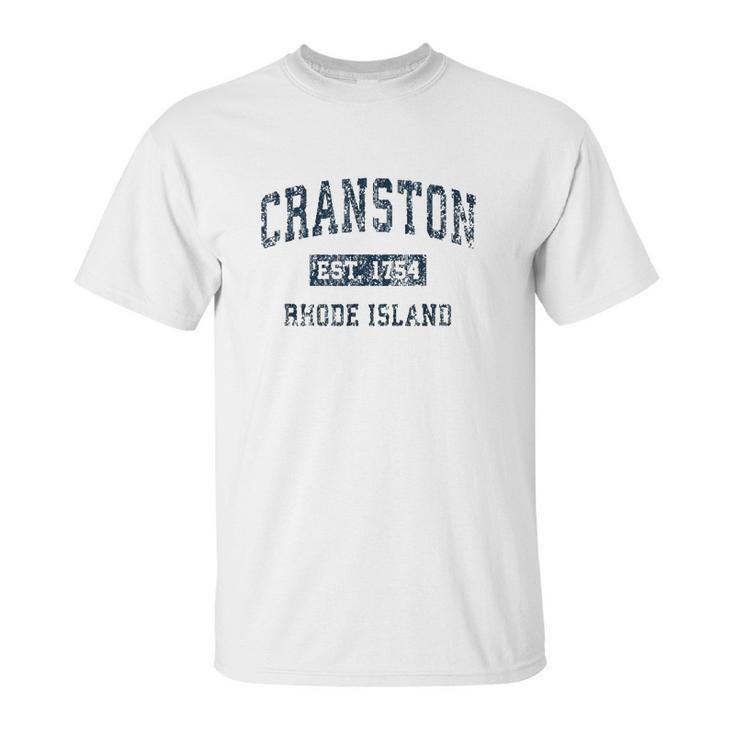 Cranston Rhode Island Ri Vintage Sports Design Unisex T-Shirt