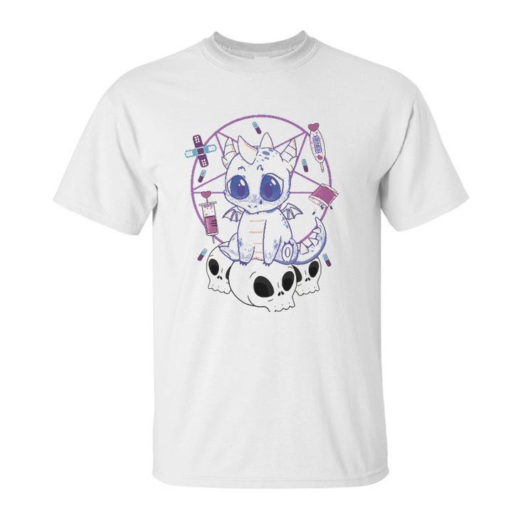 Cute Japanese Yami Kawaii Pastel Goth Aesthetic Anime Dragon Unisex T-Shirt