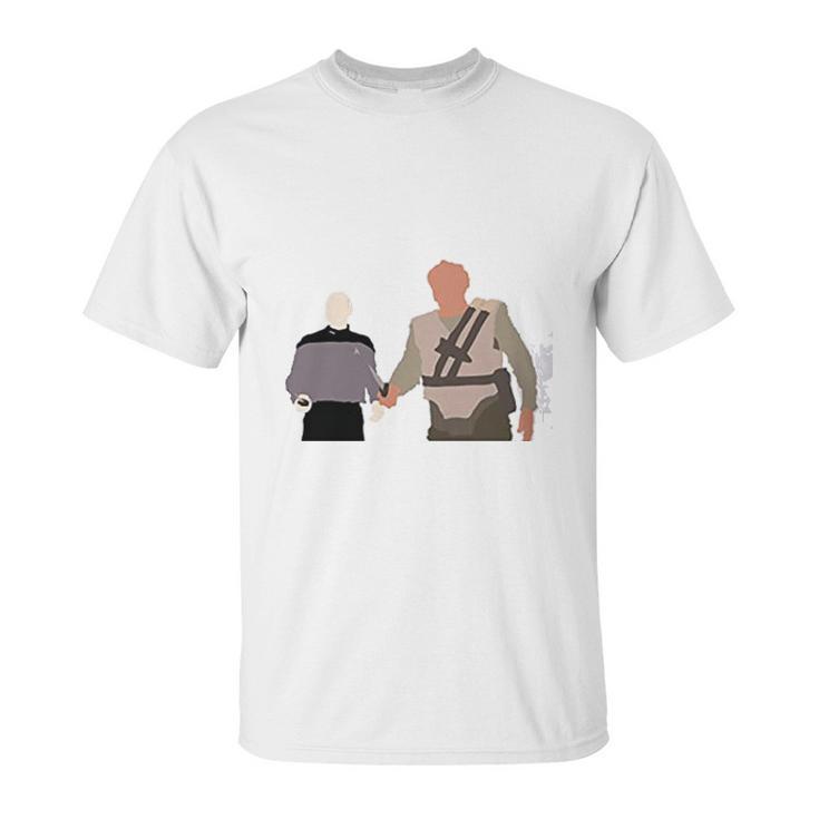 Darmok And Jalad At Tanagra Hands In Hands Unisex T-Shirt