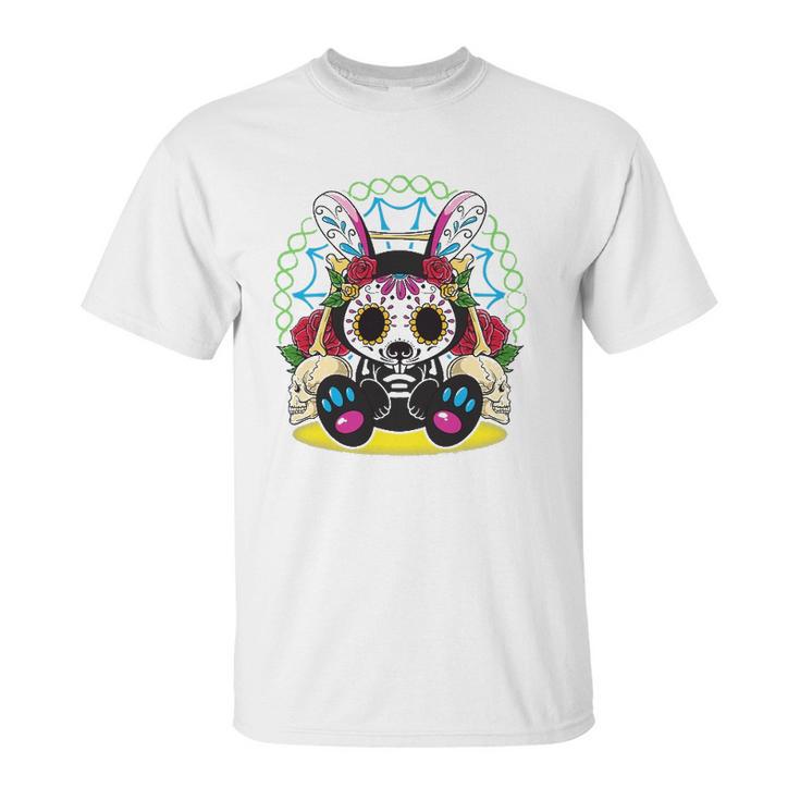 Day Of The Dead Dia De Los Muertos  Bunny Sugar Skull Unisex T-Shirt