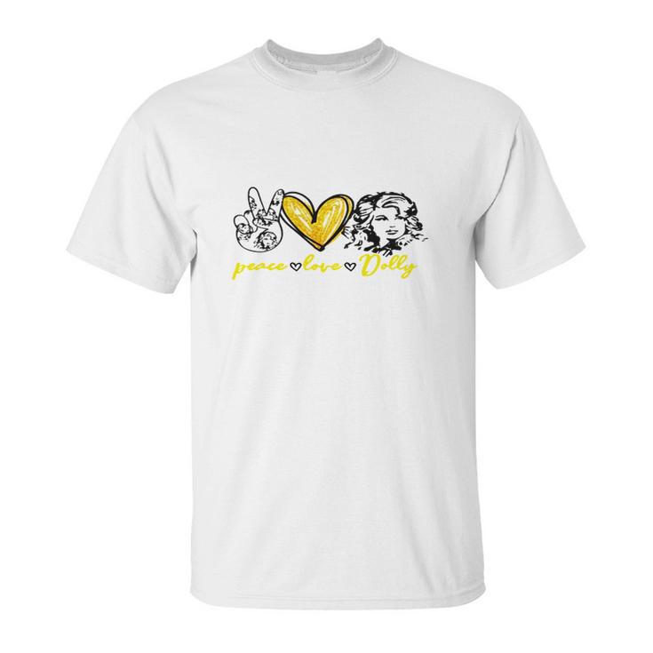 Dolly Parton Peace Love Dolly Unisex T-Shirt