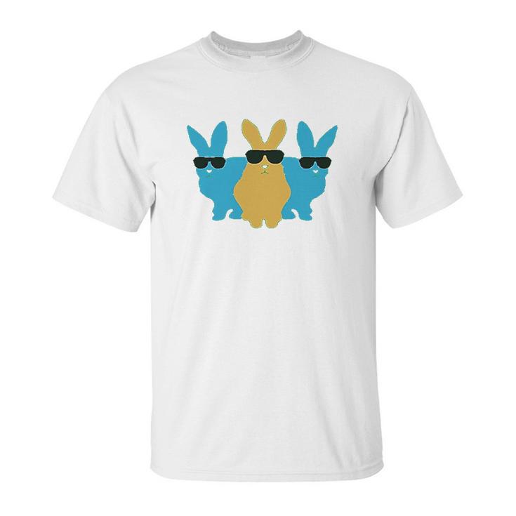 Easter Bunny Hip Trio Bunnies Funny Gift Unisex T-Shirt