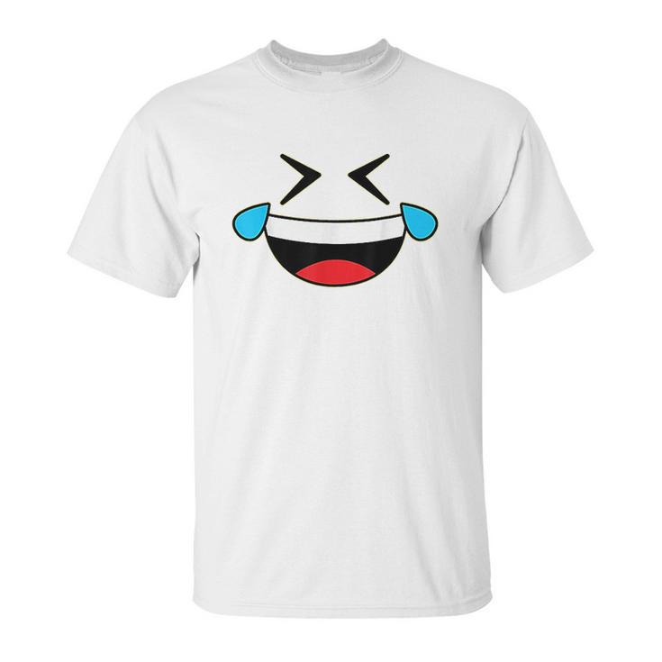 Emojis Costume Crying Laughing Emoticon Tears Unisex T-Shirt