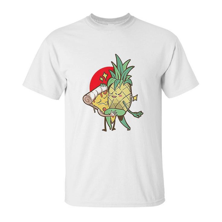 Funny Pineapple Pizza Forbidden Love  Hawaiian Unisex T-Shirt