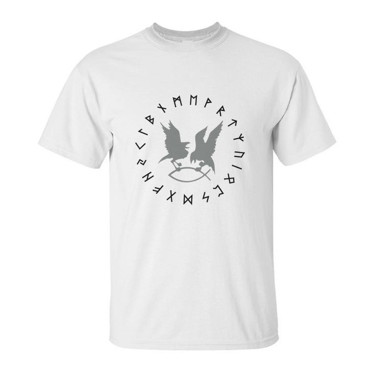 Hugin Munin Runen Cicle2f T Shirt Unisex T-Shirt