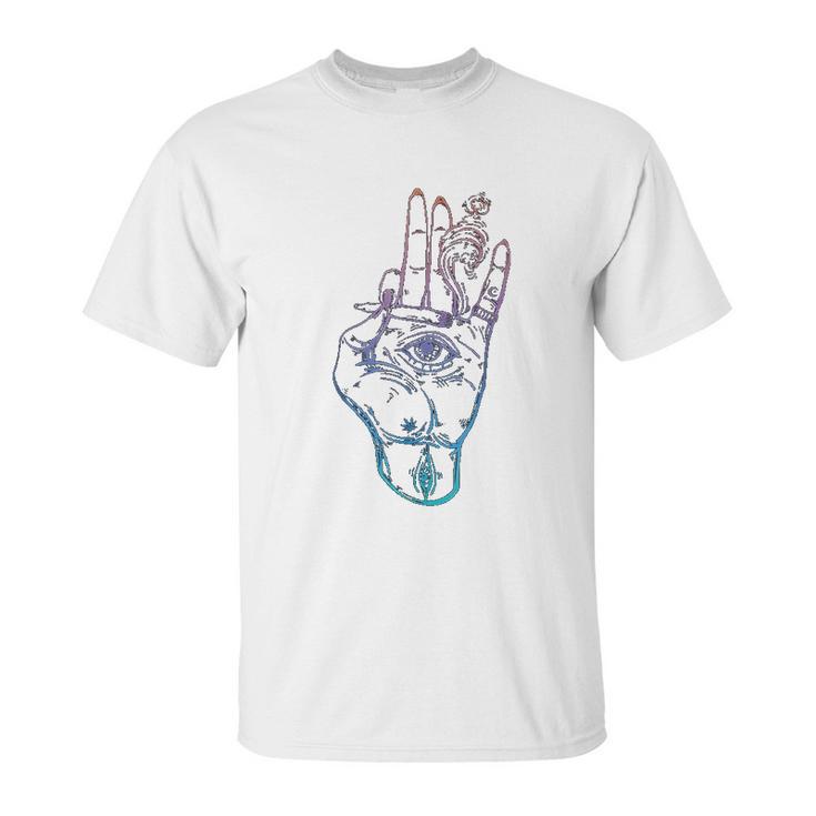 Illuminati Smoking Spliff Hand Stoner 420 Unisex T-Shirt