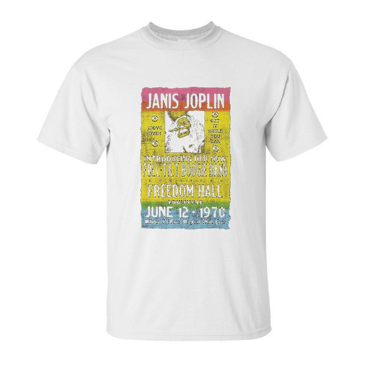 Janis Joplin Freedom Hall Poster Fitted Jersey Unisex T-Shirt