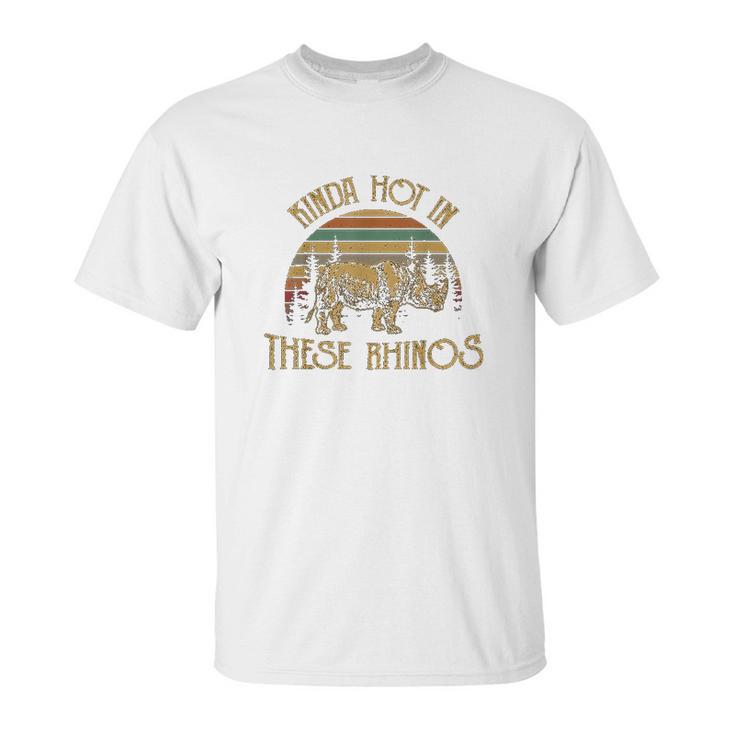 Kinda Hot In These Rhinos Vintage Unisex T-Shirt