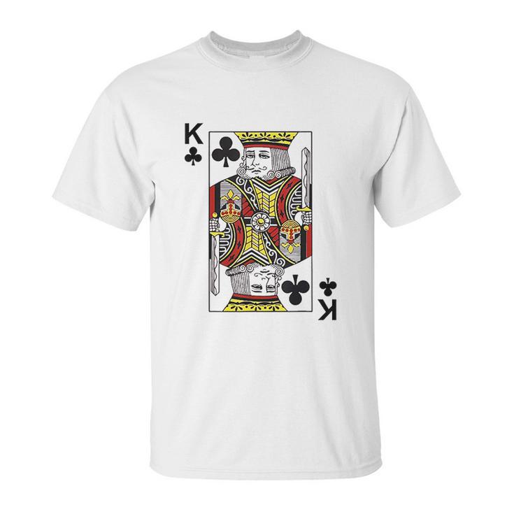 King Of Clubs  Blackjack Cards Poker 21 K Unisex T-Shirt