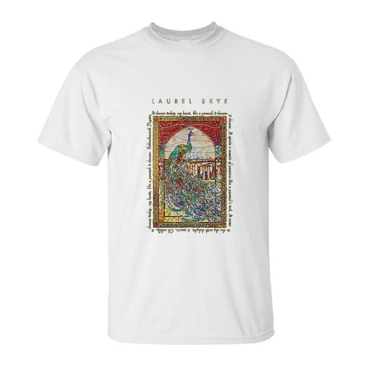 Laurel Skye Peacock Mosaic Art Unisex T-Shirt