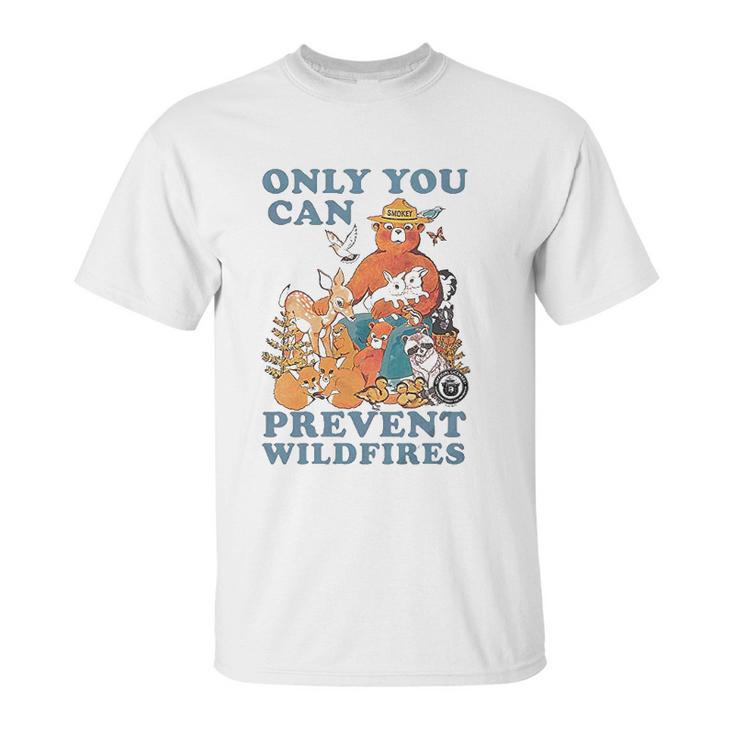 Luv Smokey Bear  Only You Can Prevent Wild Fires Ringer Unisex T-Shirt