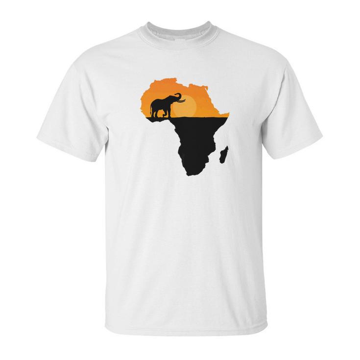 Majestic Elephant Strolling Into The Sun Africa Unisex T-Shirt