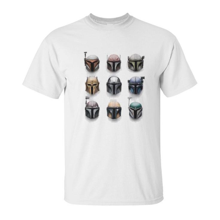 The Mandalorian Battle Worn Helmets Unisex T-Shirt