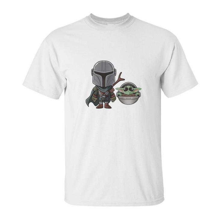 Mandalorian Cute Chibi Unisex T-Shirt