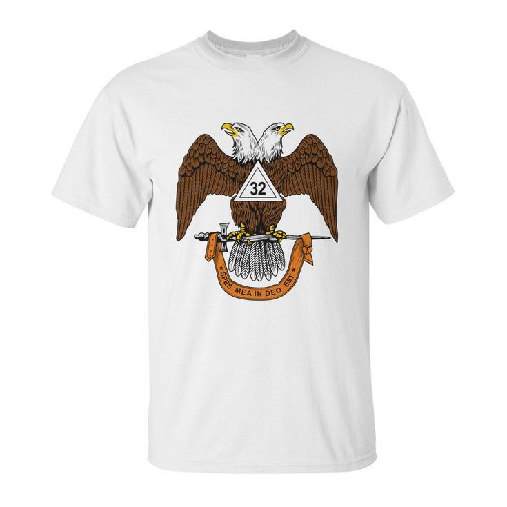 Mens 32Nd Degree Mason Masonic Scottish Rite Down Unisex T-Shirt