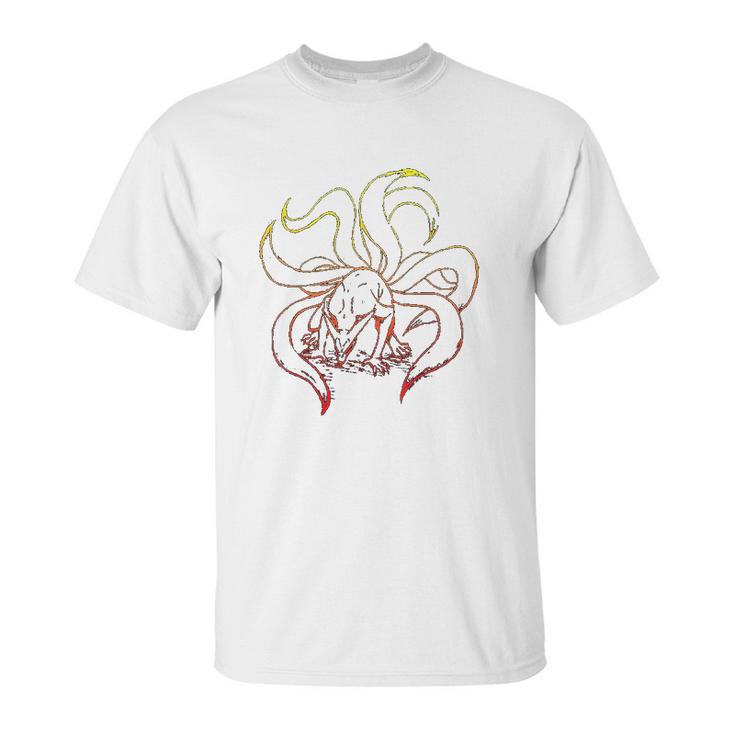 Naruto Shippuden Nine Tails Gradient Unisex T-Shirt