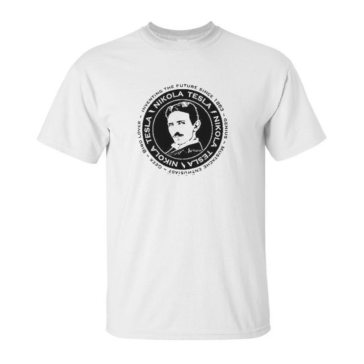 Nikola Tesla By Brigid Ashwood Scientist Fun Unisex T-Shirt