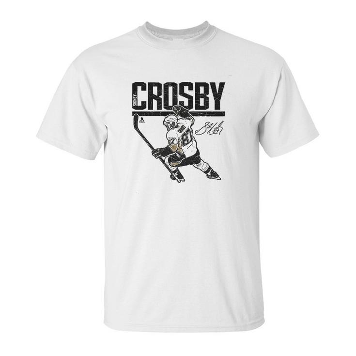 Pittsburgh Hockey Mens Apparel Sidney Crosby Hyper Unisex T-Shirt