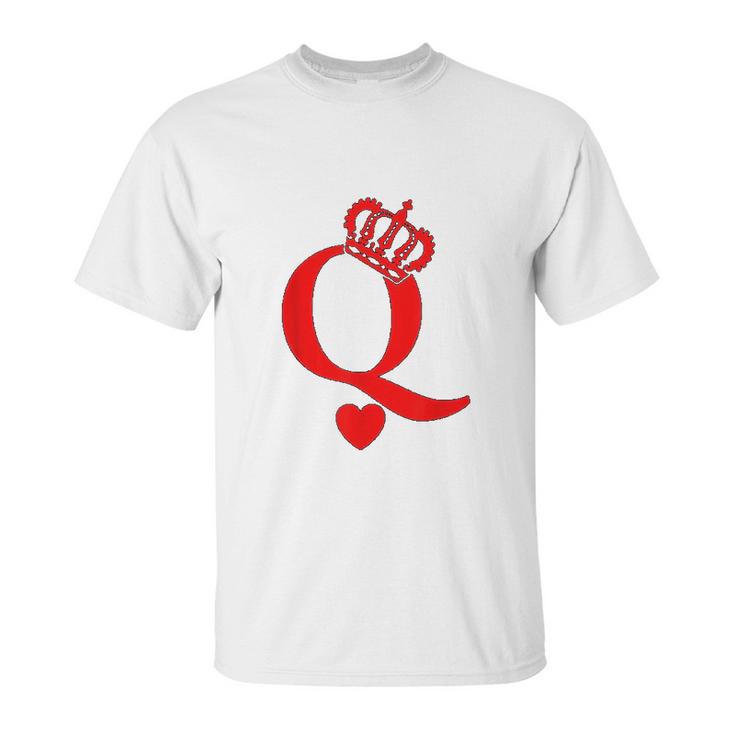 Queen Of Hearts King Of Hearts Playing Cards Deck Of Cards Unisex T-Shirt