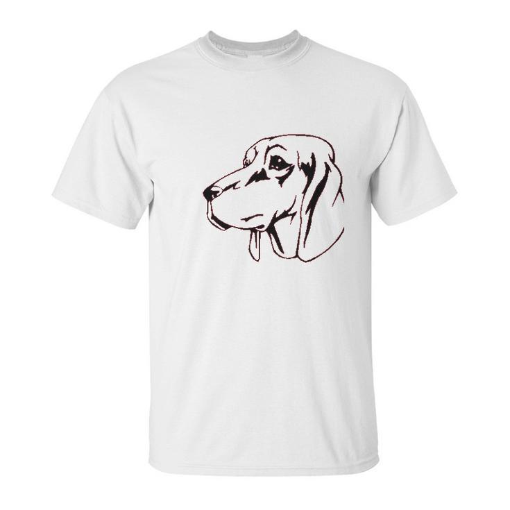 Redbone Coonhound Head Unisex T-Shirt