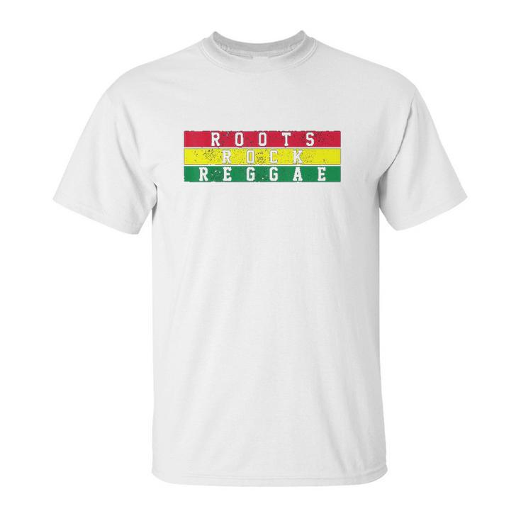 Reggae Music Roots Rock Jamaica Rastafari Rasta Gift Unisex T-Shirt