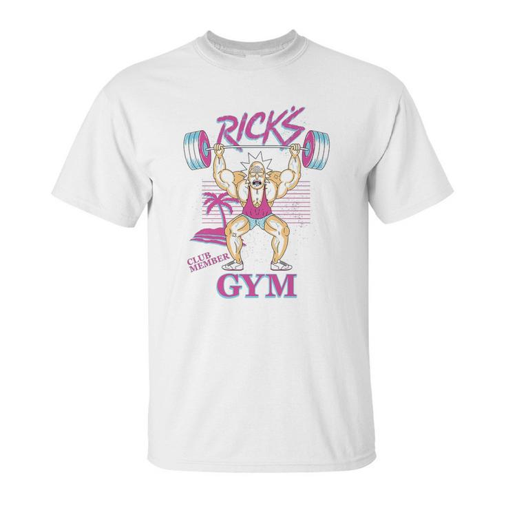 Rick Morty Ricks Gym Neon Beach Unisex T-Shirt