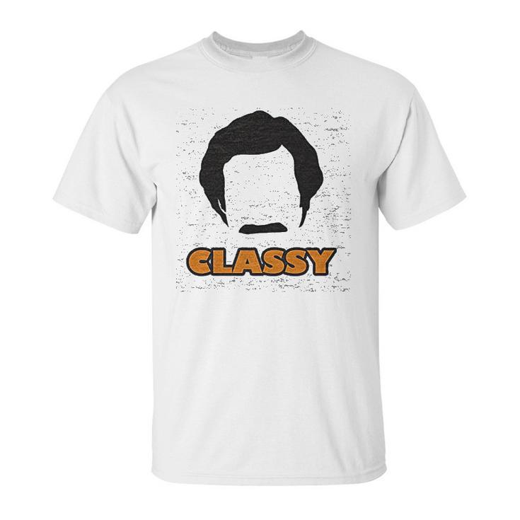 Ripple Junction Anchorman 2 Classy With Rons Hair Shape Unisex T-Shirt