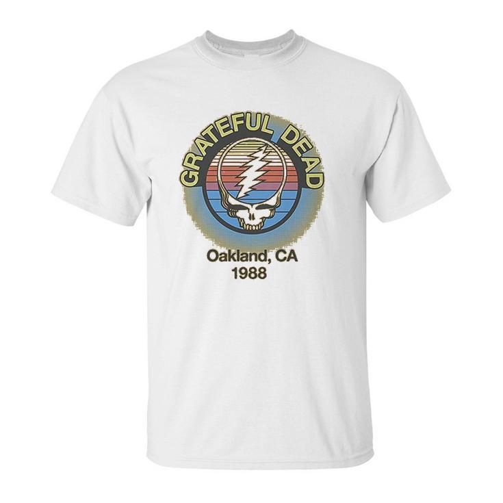 Ripple Junction Grateful Dead Adult Unisex Oakland 88 Light Weight 100 Cotton Crew Unisex T-Shirt