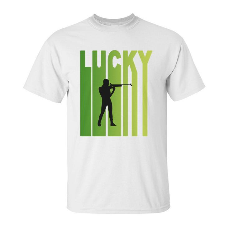 St Patricks Day Lucky Shooting Funny Sport Lovers Gift Unisex T-Shirt