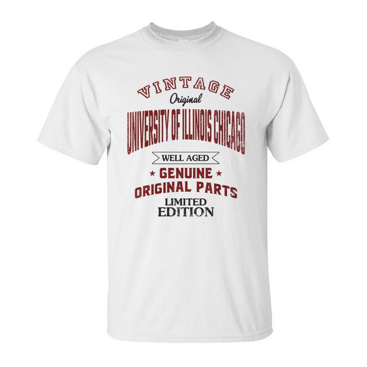 University Of Illinois Chicago Well Aged Vintage Original Parts 2020 Unisex T-Shirt