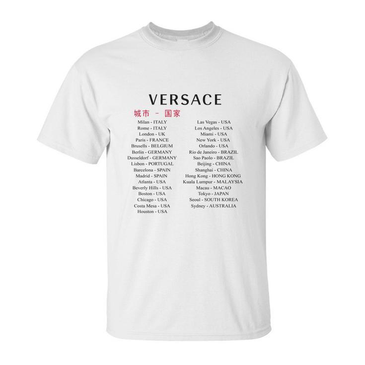 Versace China Shirt Hong Kong 1 Long Sleeve TshirtShirt Unisex T-Shirt