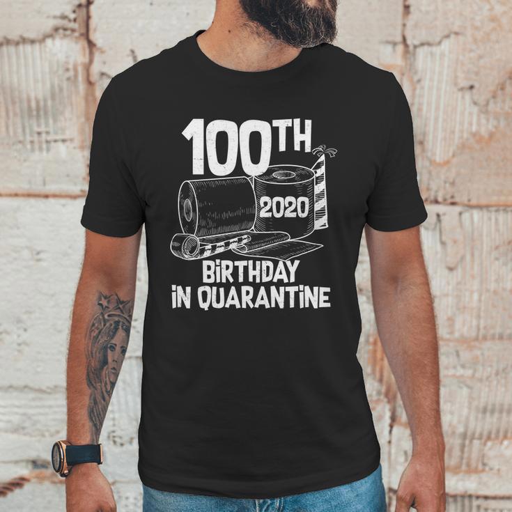 100Th Birthday In Quarantine Toilet Paper Party Unisex T-Shirt Gifts for Him